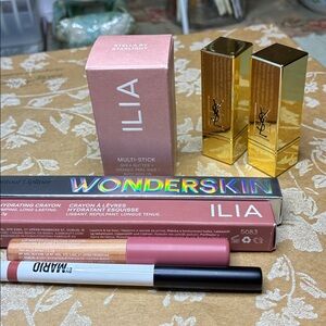 Cosmetic Bundle of 7 pieces: WonderSkin, Ilia, YSL, Mario